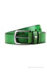Swiss Design Men Green Genuine Leather Belt(Green)